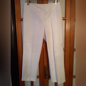 Women's White Dress Ankle Pants Sz 6P,by I.E. In Excellent Condition